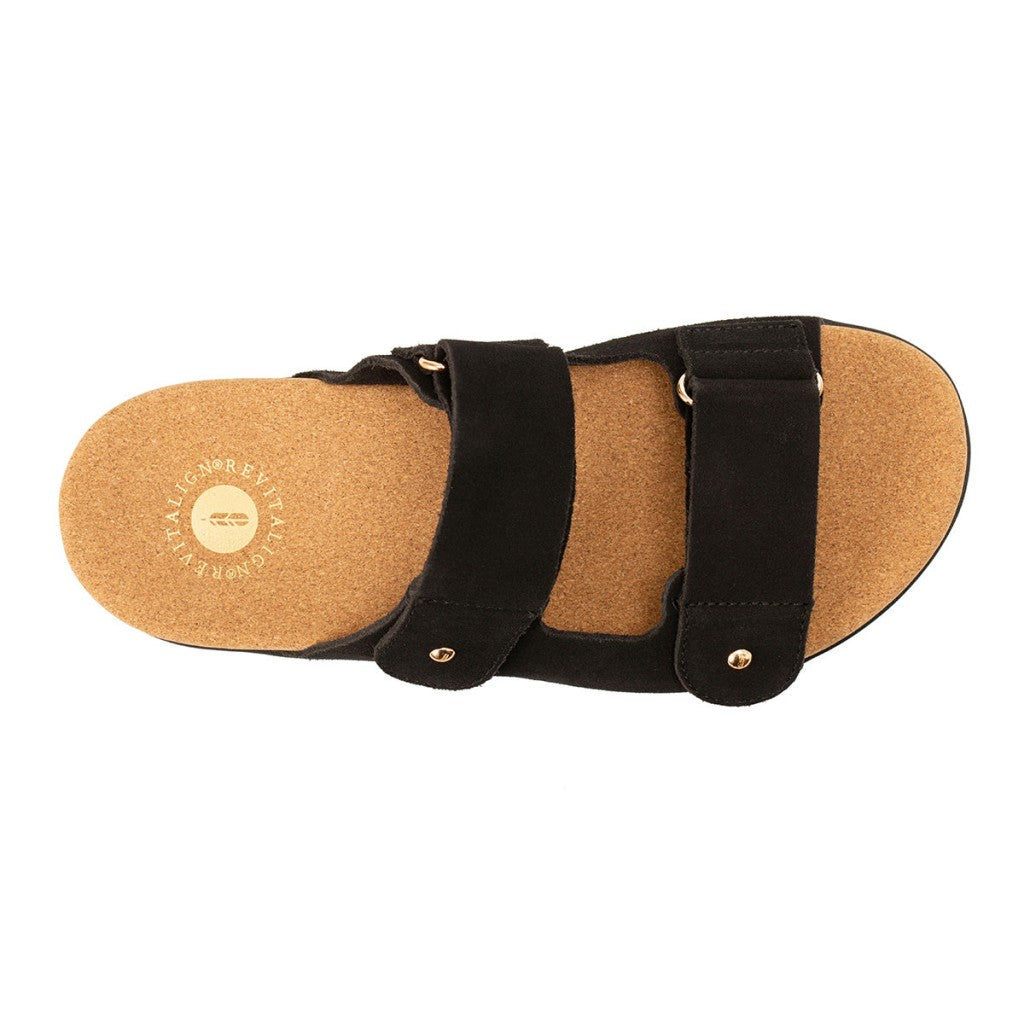 Revitalign Paradise Women's Sandals with Full Contact Comfort - Black - Product View - 7