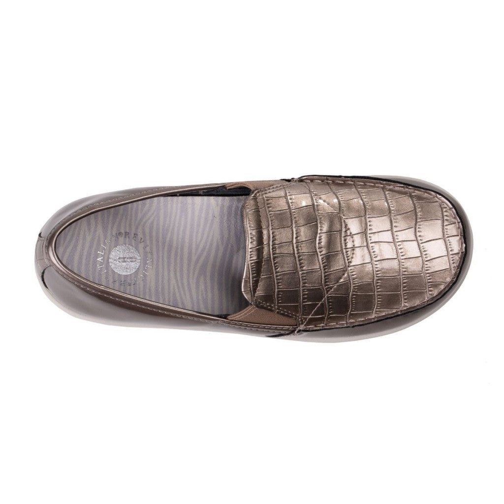 Revitalign Siesta Patent Slip-On Women's Shoes - Metallic Pewter - Product View - 7