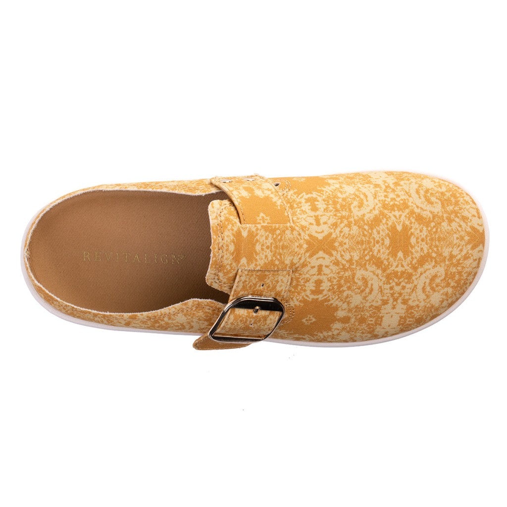 Revitalign Solaire Damask Orthotic Comfort Women's Shoes - Yellow Damask - Product View - 7