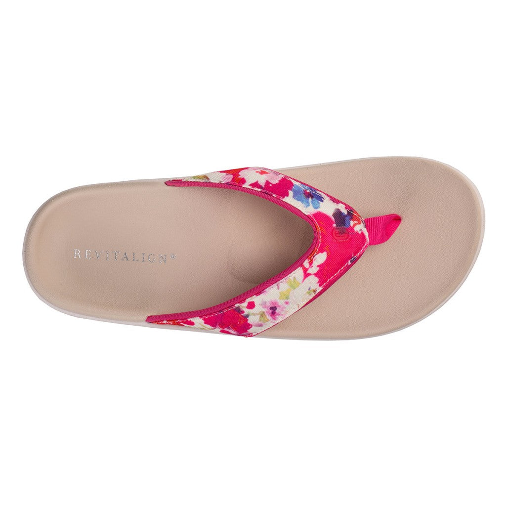 Revitalign Yumi Bouquet Supportive Comfort Women's Sandals - Pink Floral - Product View - 7
