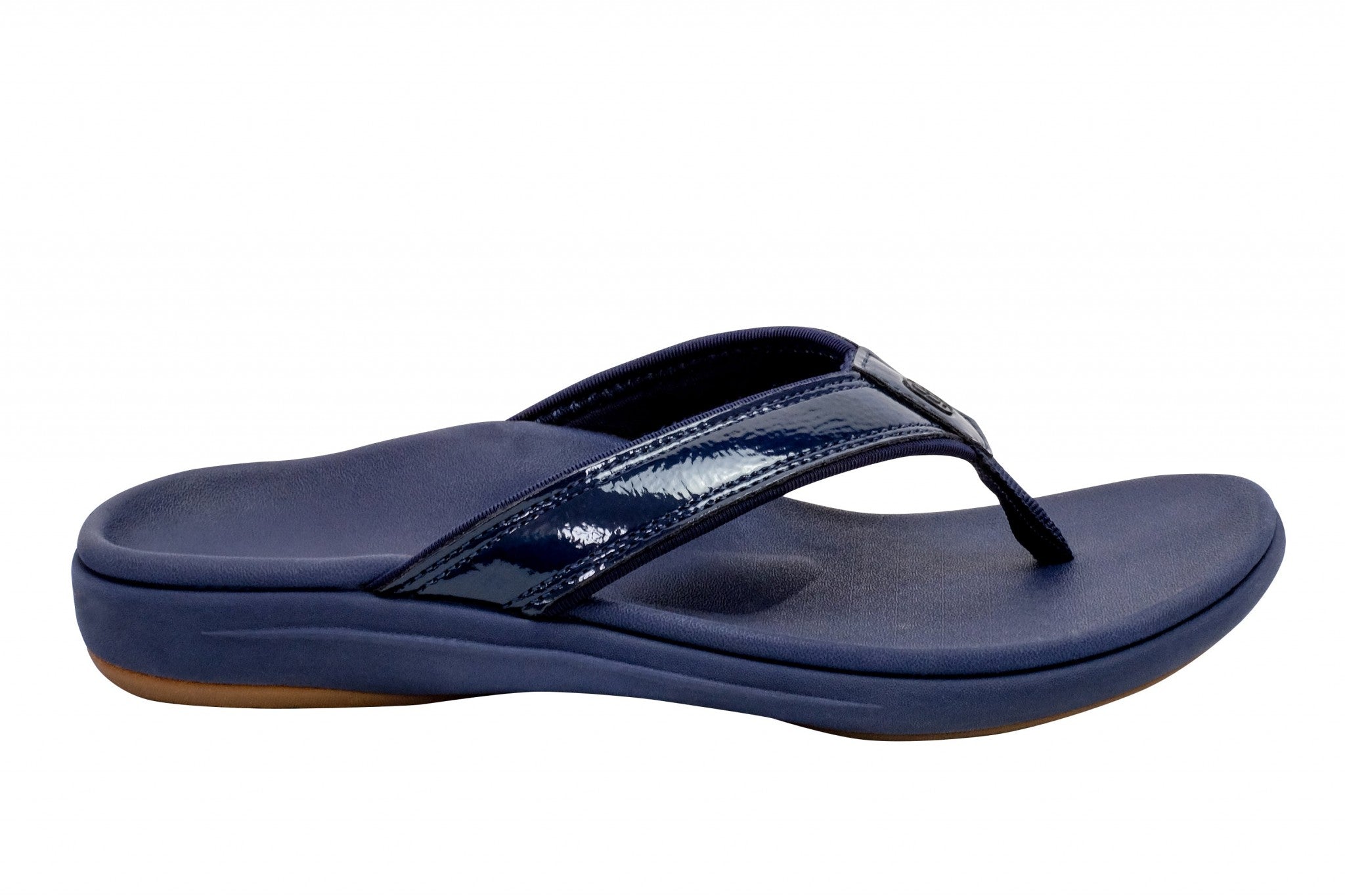 Revitalign Yumi Nuevo Flip Classic Orthotic Comfort Women's Sandals - Navy - Product View - 1