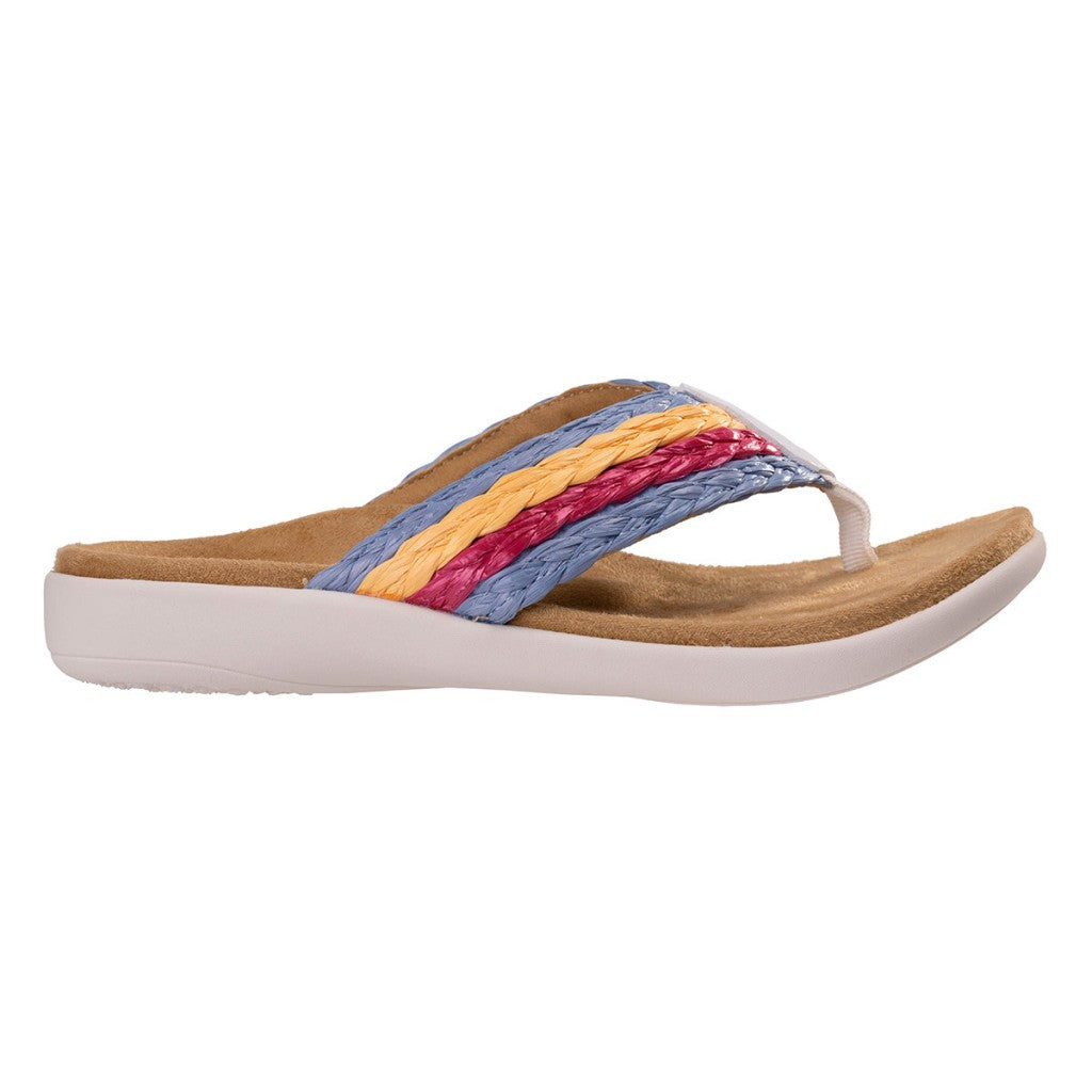 Revitalign Yumi Raffia Cushioned Orthotic Women's Sandals - Multi - Product View - 1