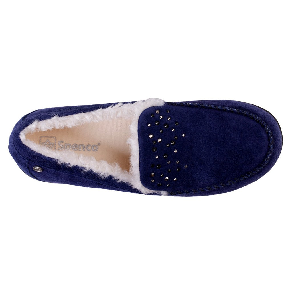 Spenco Balboa Rhinestone Women's Slippers - Navy - Product View - 7