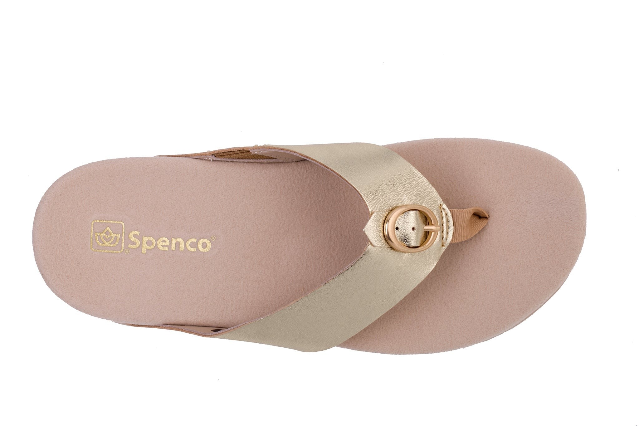 Spenco Coronado Metallic Full Contact Comfort Women's Sandals - Champagne - Product View - 7