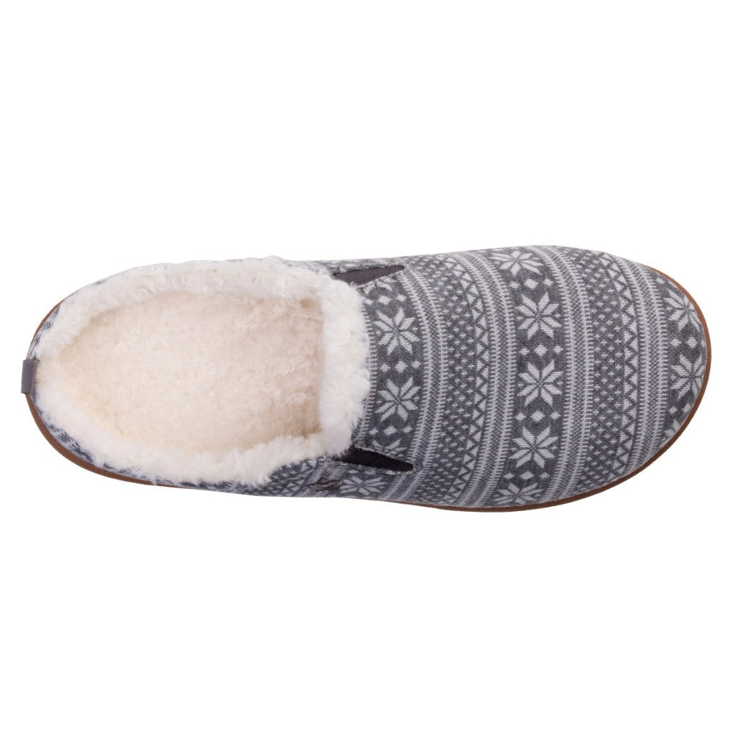 Spenco Dundee Fair Isle Supportive Comfort Women's Slippers - Grey - Product View - 7