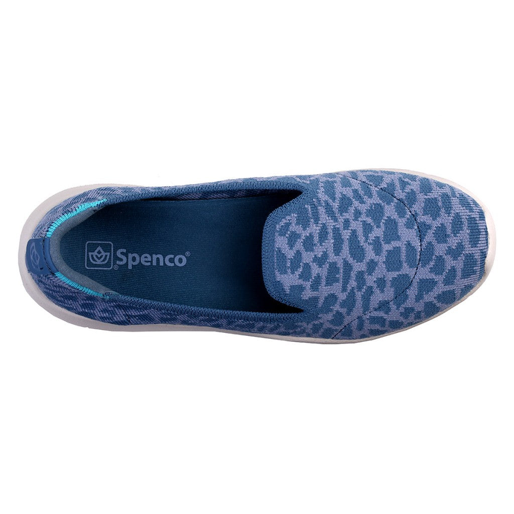 Spenco Epic Stretch Giraffe Classic Comfortable Support Slip-On Women's Shoes - Bluestone - Product View - 7