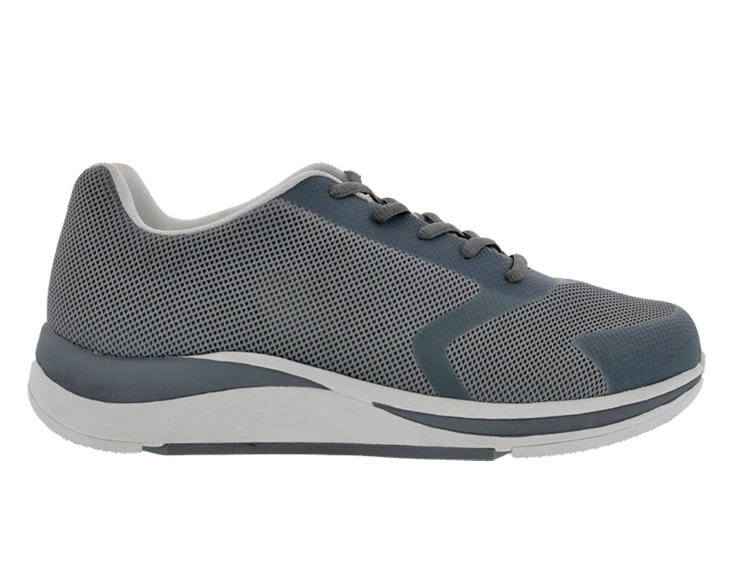 Drew Stable Men's Orthopedic Athletic / Walking Shoe - 8a0a Grey Mesh