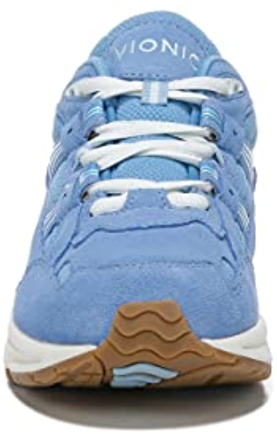 Vionic Walker Women's Plantar Fasciitis Shoe - Azure Suede - Azure/Suede