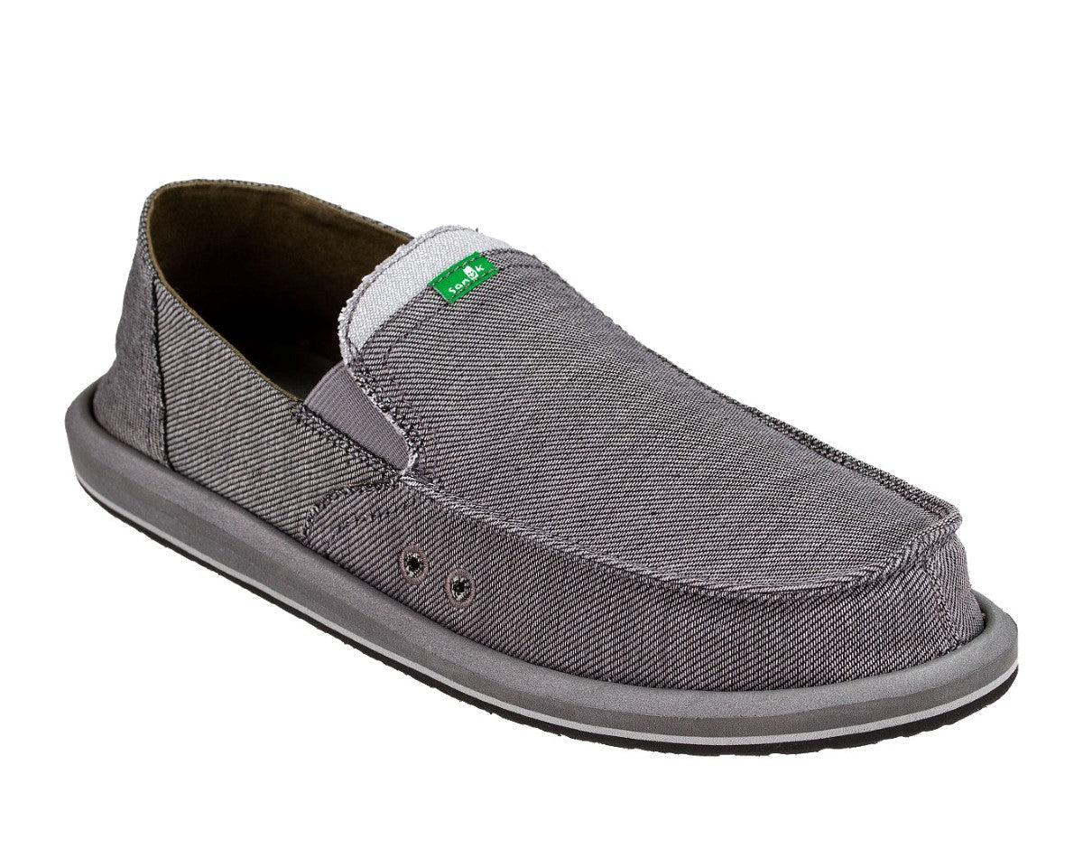 Sanuk Pick Pocket Denim Men's Casual Sidewalk Surfer - Charcoal 0
