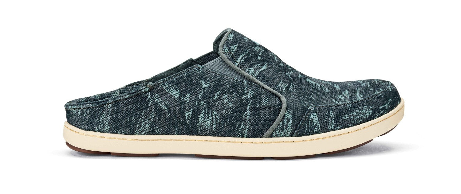 OluKai Nohea Mesh - Men's Casual Shoes - Charcoal / Dive Camo - Drop-In-Heel