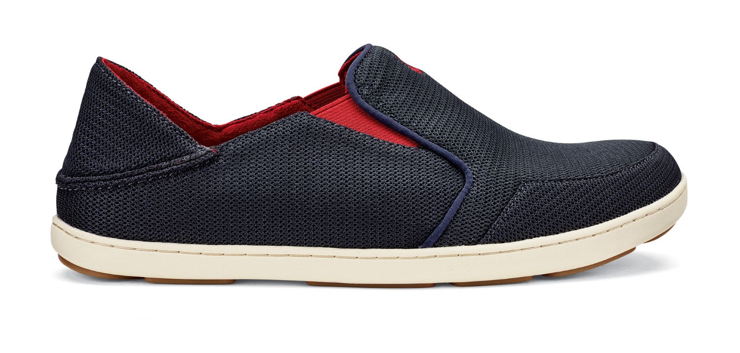 OluKai Nohea Mesh - Men's Casual Shoes - Carbon/Deep Red - Profile main