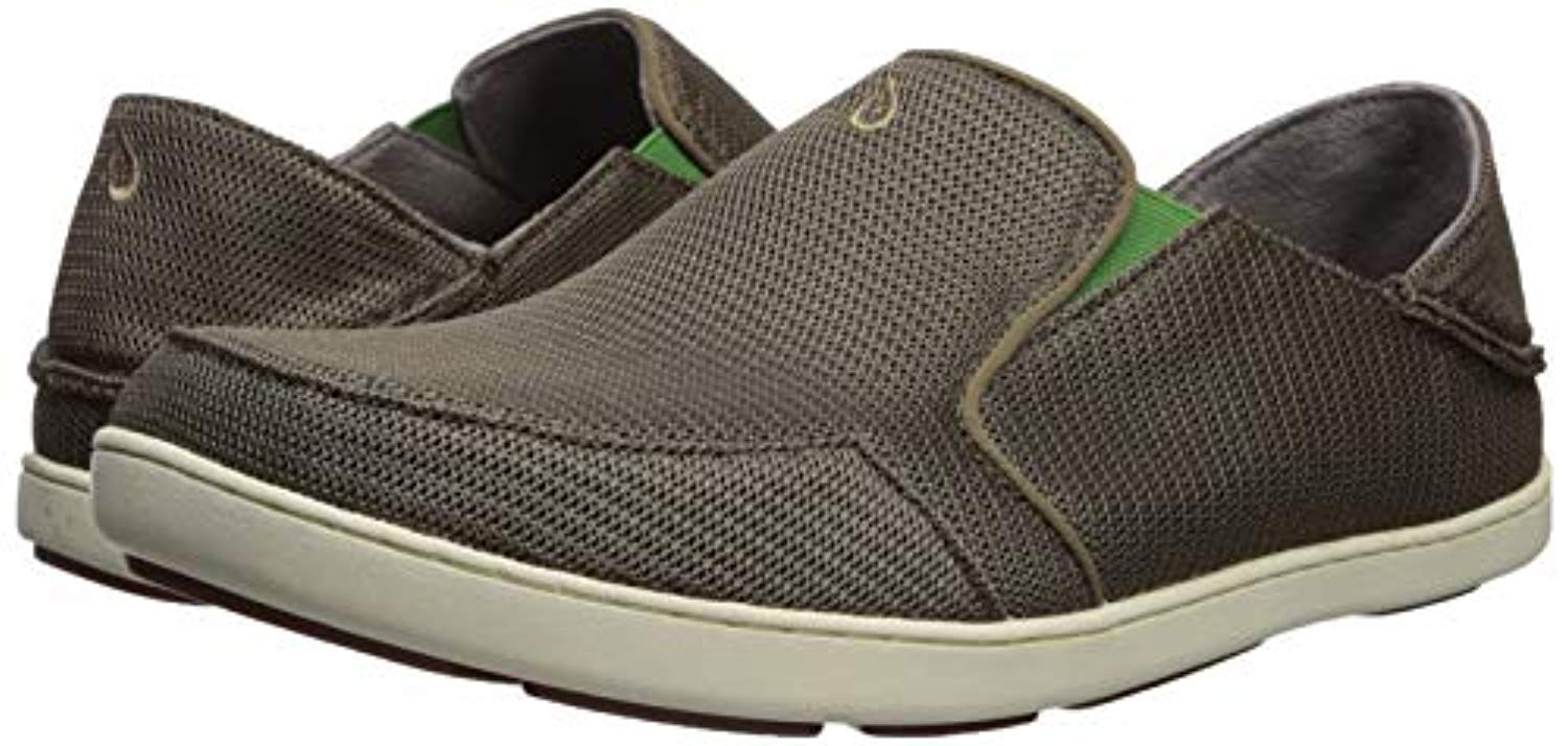 OluKai Nohea Mesh - Men's Casual Shoes - Mustang/Lime/Peel