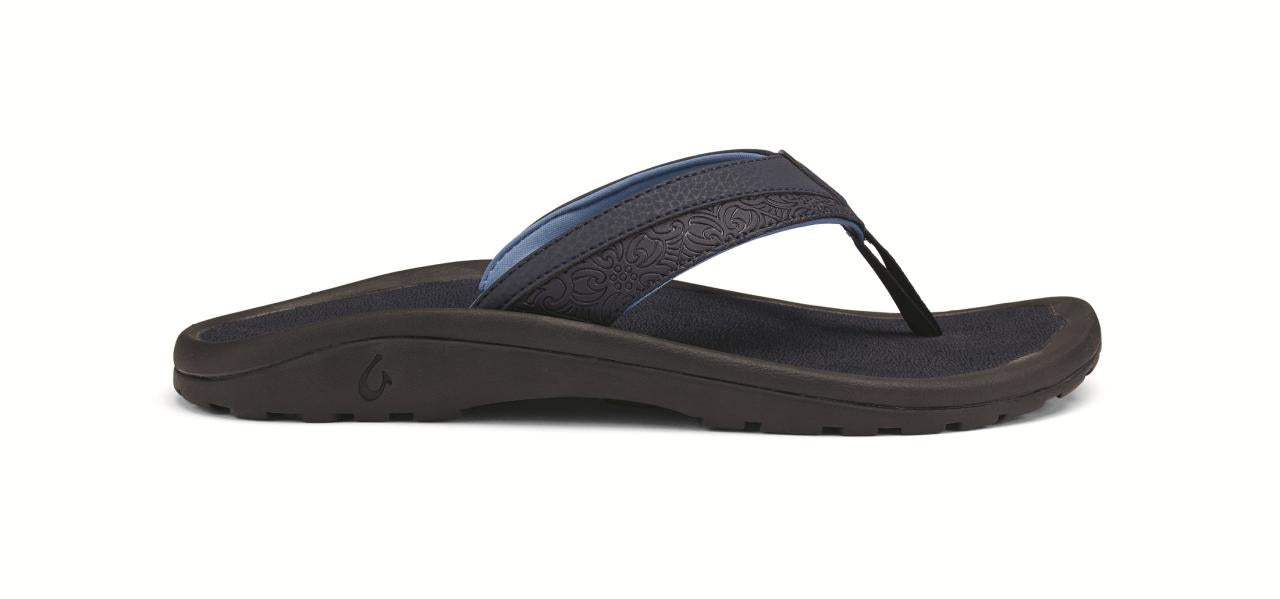 OluKai 'Ohana Koa - Men's Sandals - Trench Blue/Trench Blue - Profile main