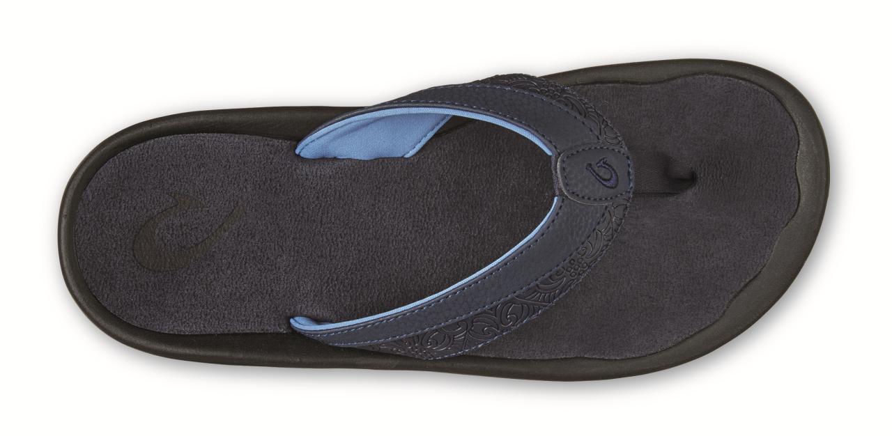 OluKai 'Ohana Koa - Men's Sandals - Trench Blue/Trench Blue - Top