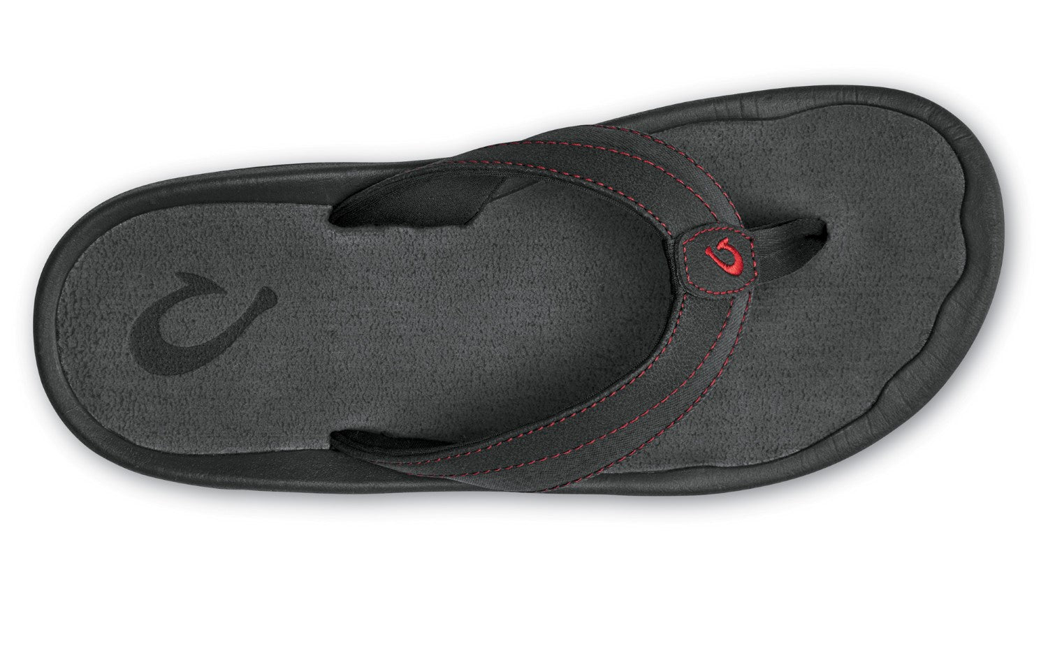 OluKai 'Ohana Koa - Men's Sandals - Carbon/Carbon - Top