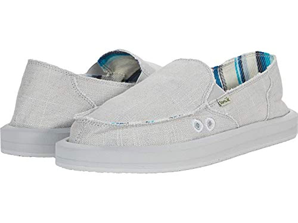 Sanuk Donna ST Soft Top Hemp - Women's Loafers in Grey