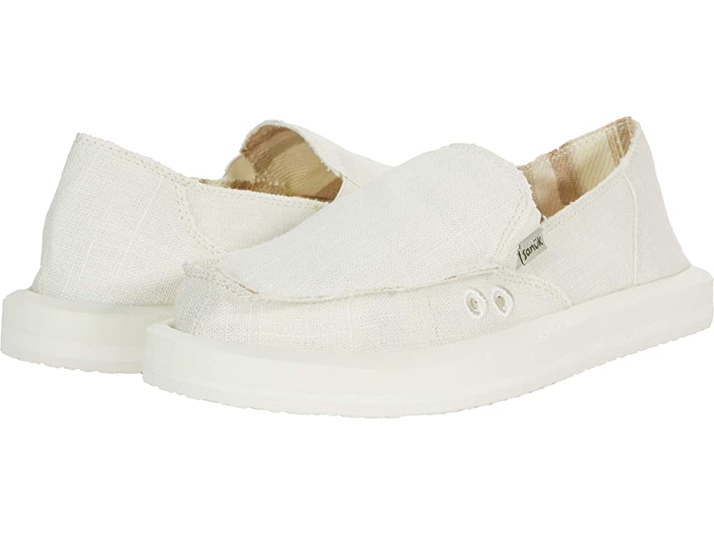 Sanuk Donna ST Soft Top Hemp - Women's Loafers in White