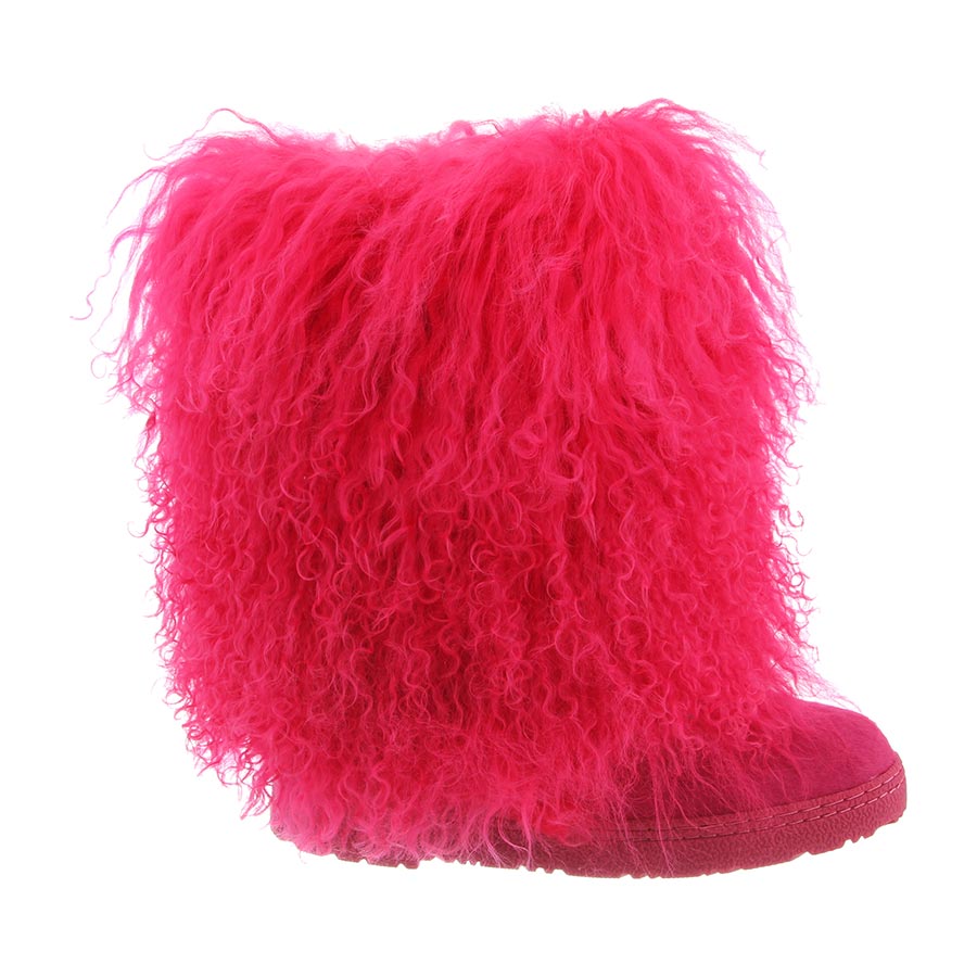 Bearpaw Boetis - Women's Furry Boots - 1294W - Electric/Pink side
