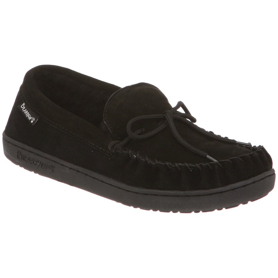 Bearpaw Moc Ii Men's Moccasin Slippers in Black