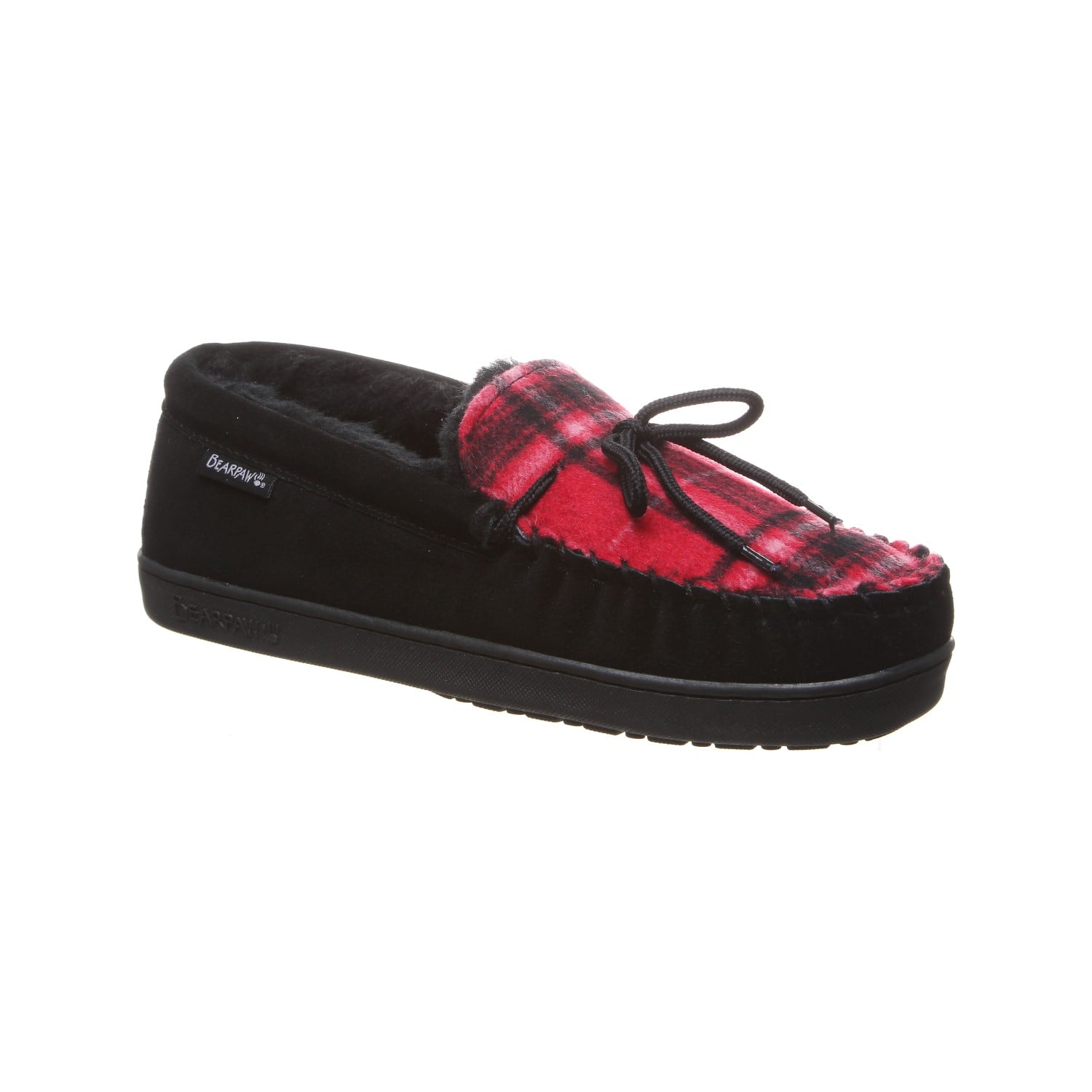 Bearpaw Moc Ii Men's Moccasin Slippers in Black Multi Knit