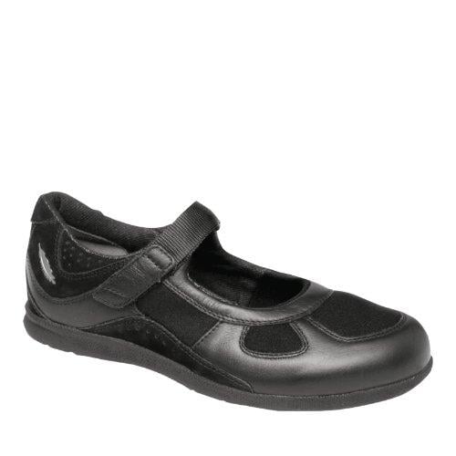 Drew Delite - Black Calf/Black Stretch Mary Jane Women Shoes - 14373