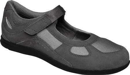 Drew Delite - Grey Nubuck/Grey Stretch Mary Jane Women Shoes - 14373