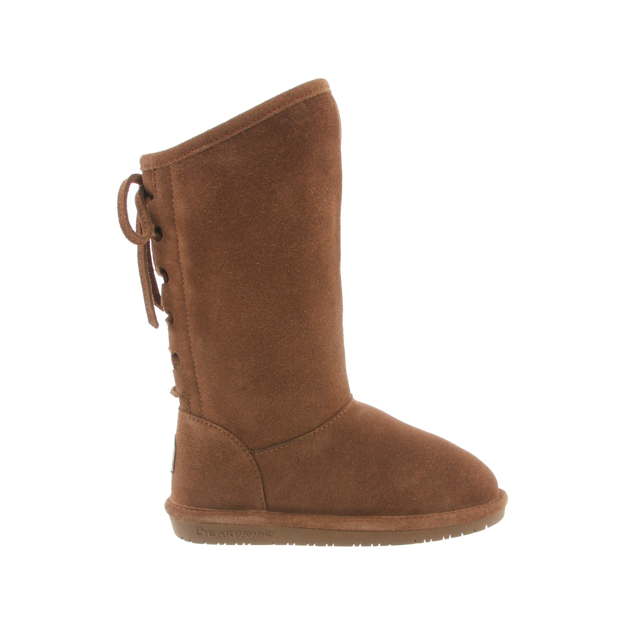 Bearpaw Phylly Kid's Leather Boots - 1955Y  220 - Hickory - Side View