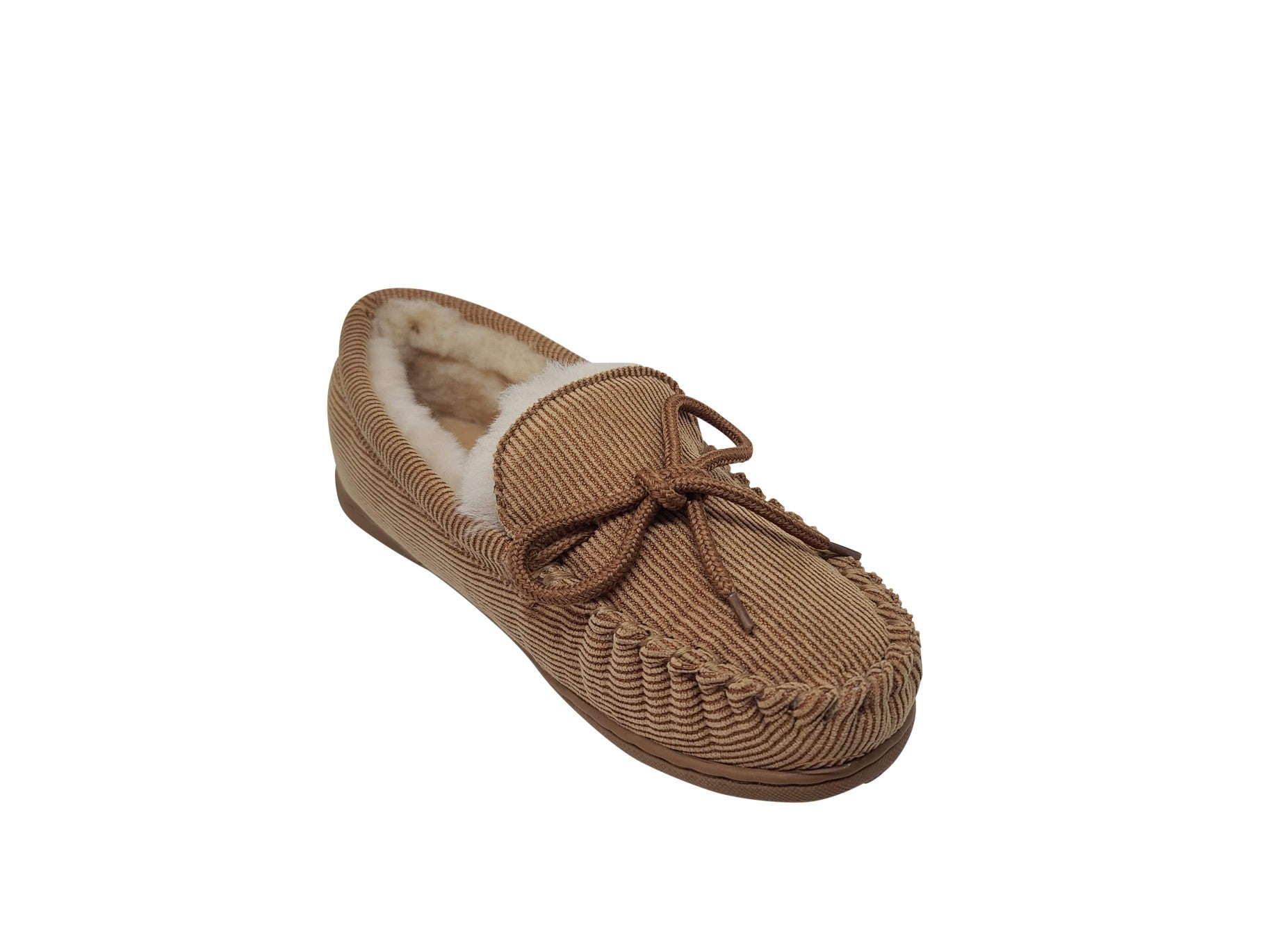 Bearpaw Mindy - Women's Warm Moccasin Slippers - 1961W - Mindy Hickory Corduroy 4 profile2
