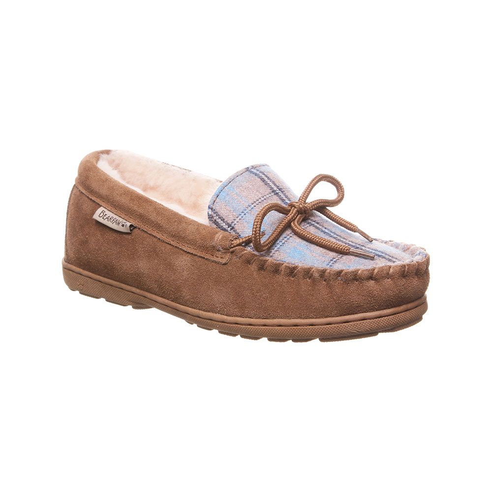 Bearpaw Mindy - Women's Warm Moccasin Slippers -  1961w Pink zoom