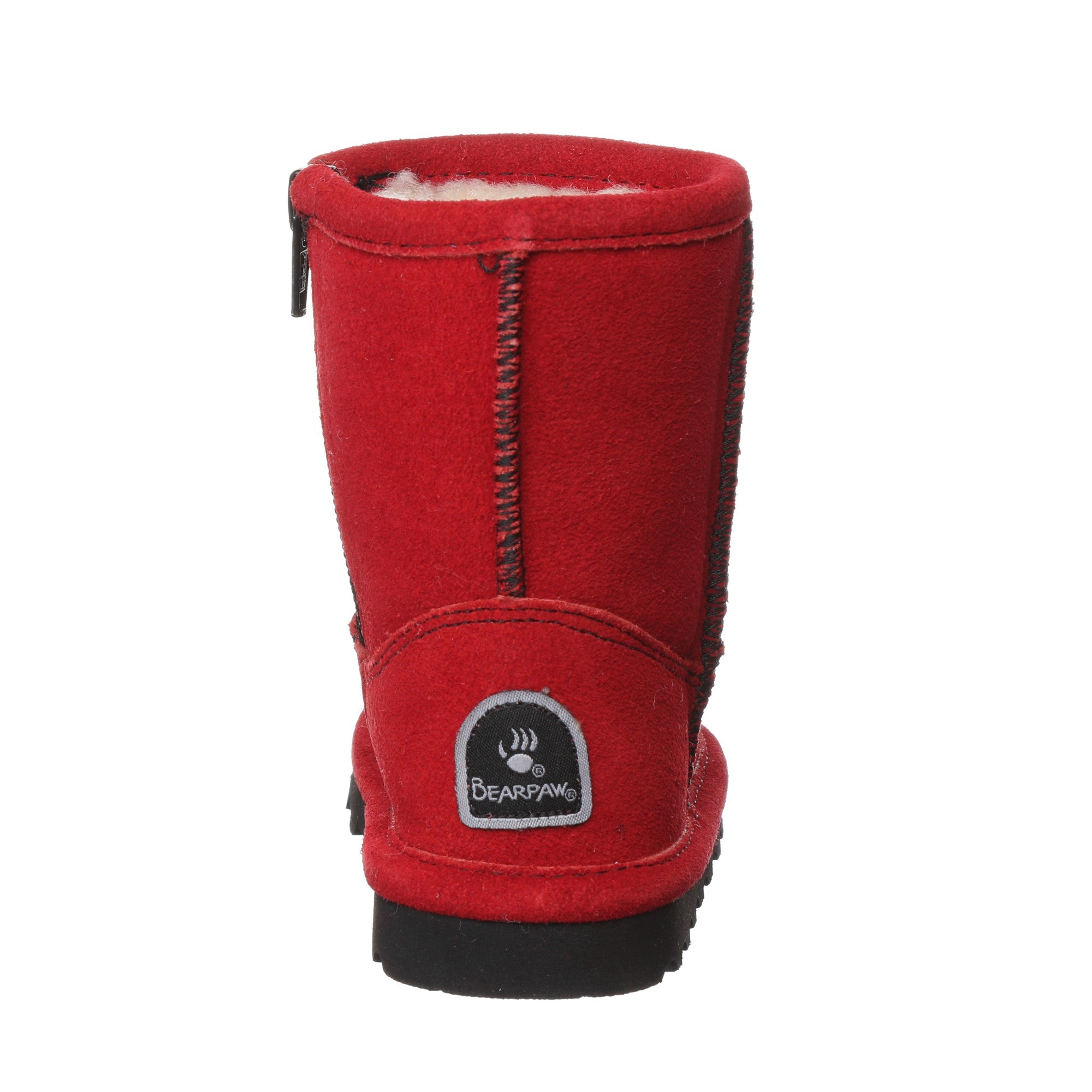 Bearpaw Elle Toddler Zipper Boot  614 - Red - Back View