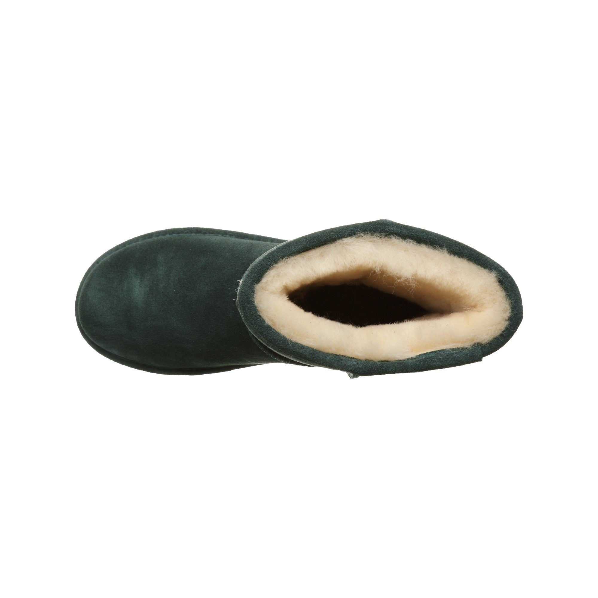 Bearpaw Elle Short - Women's Snow Boot - 1962W  451 - Dark Green - Top View