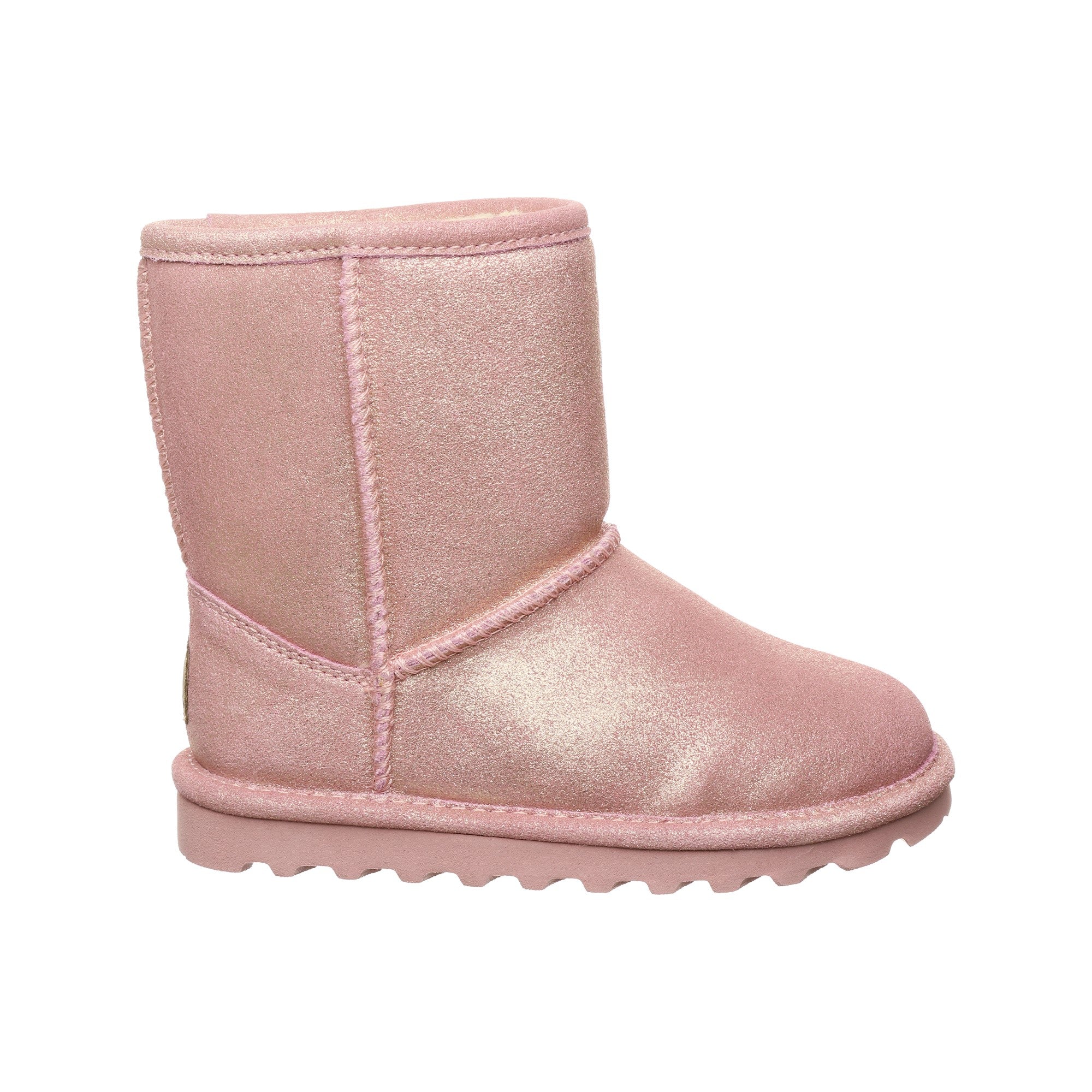 Bearpaw Elle Kid's Boot - Youth  636 - Pink Glitter - Side View