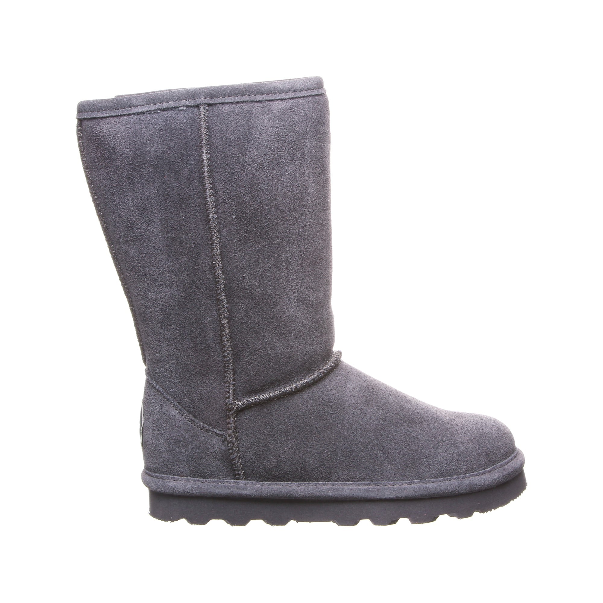 Bearpaw Elle Tall Kid's Leather Boots - 1963Y  030 - Charcoal - Side View
