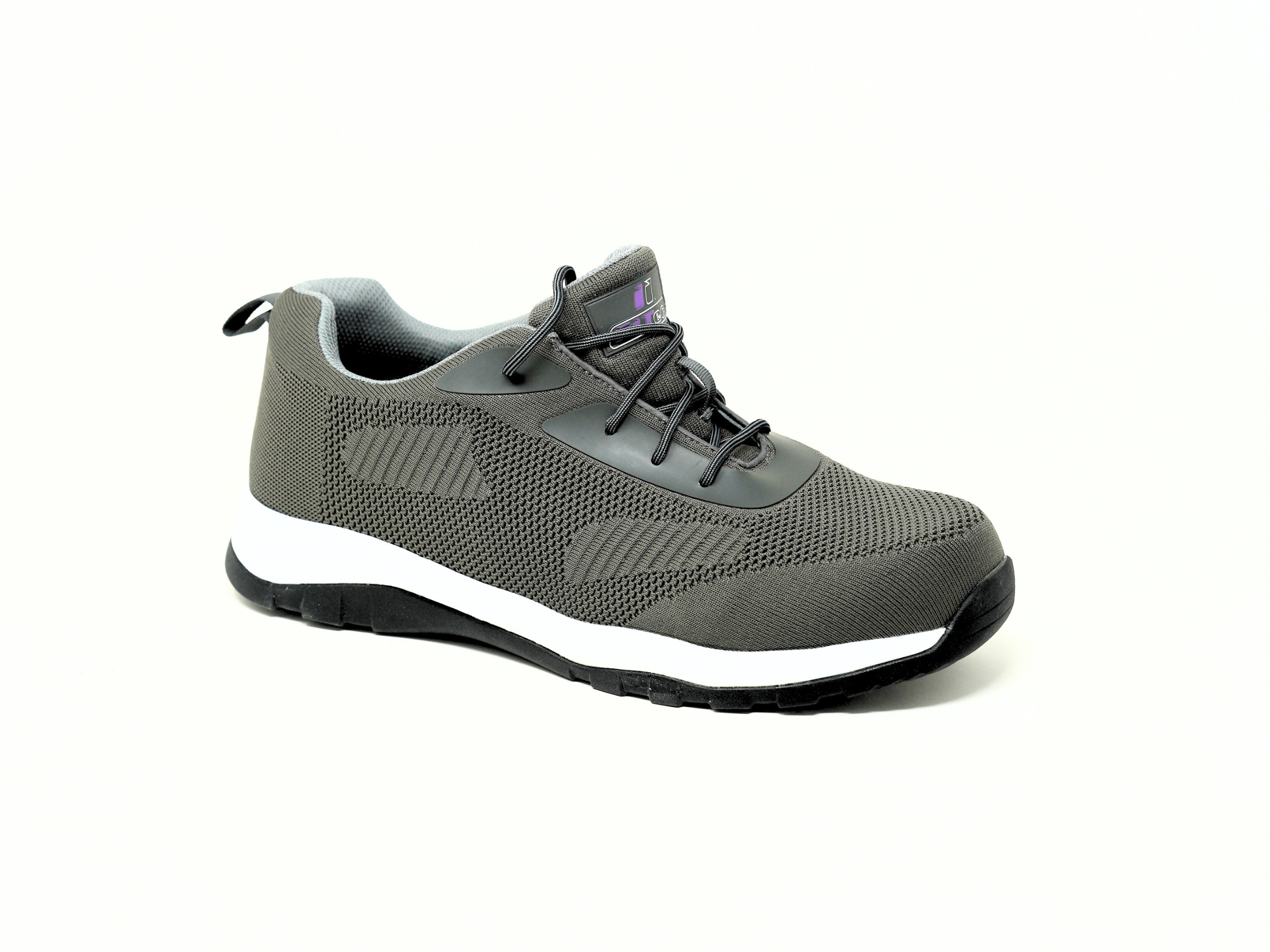 FITec 9735-5L - Men's Laces Walking Shoes with Slip Resistant Soles - Gray