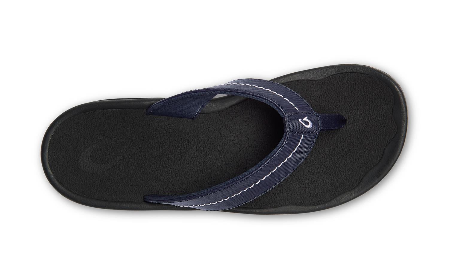 Olukai 'Ohana Women's Flip Flops - Trench Blue / Black