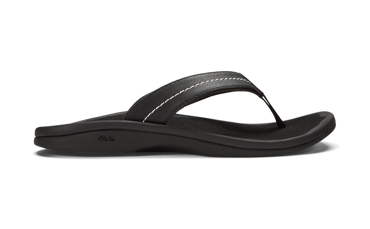 Olukai 'Ohana Women's Flip Flops - Lava Rock / Black