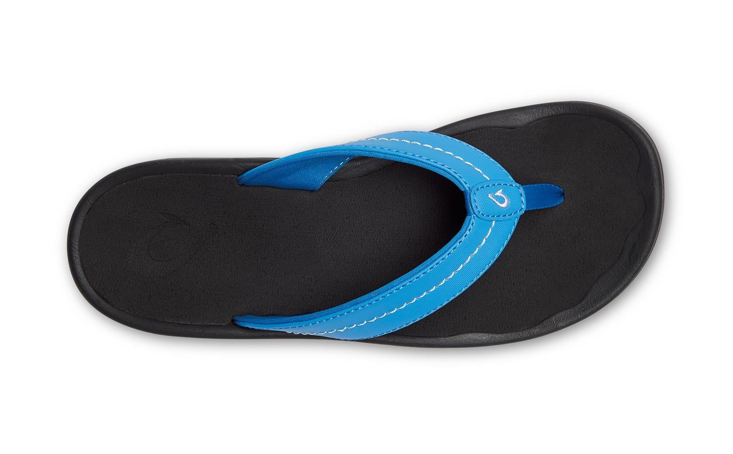 Olukai 'Ohana Women's Flip Flops - Ocean Blue / Black
