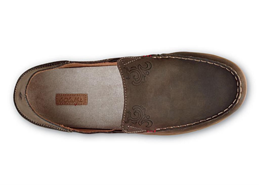 Olukai Nohea Nubuck - Women's Comfort Shoe - Dk Java / Tan - Tan
