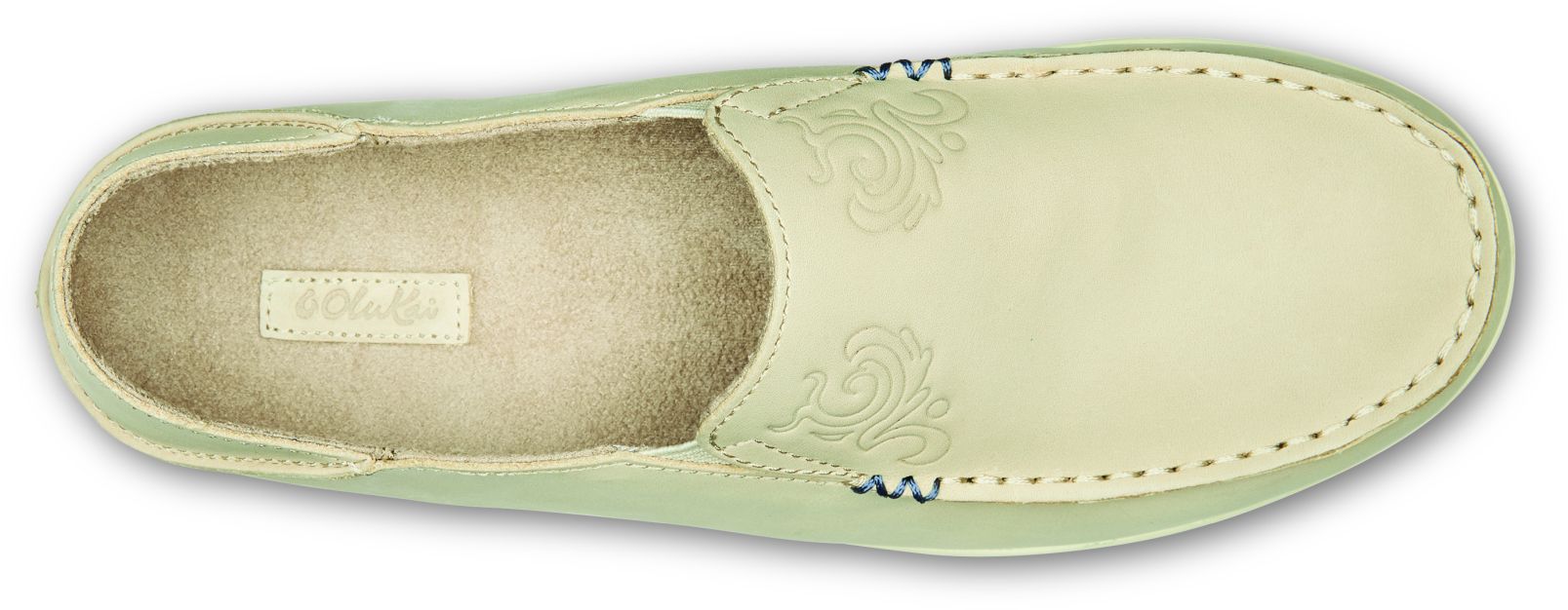 Olukai Nohea Nubuck - Women's Comfort Shoe - Tapa/Off White - Top