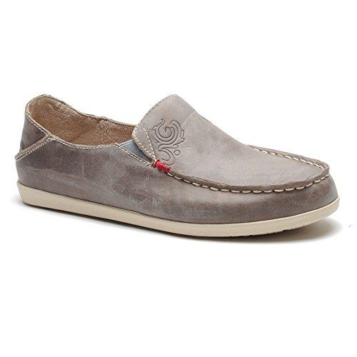 Olukai Nohea Nubuck - Women\'s Comfort Shoe - Basalt/Tapa