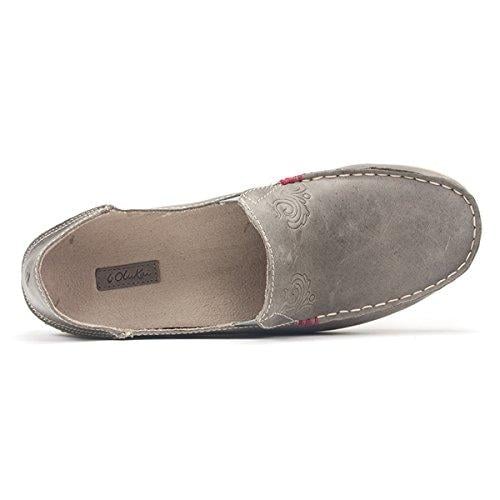 Olukai Nohea Nubuck - Women's Comfort Shoe - Basalt/Tapa