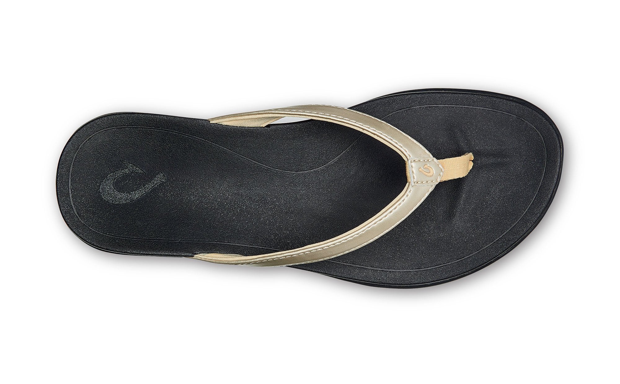 Olukai Hoopio Women's Beach Sandals - Bubbly / Black - Top