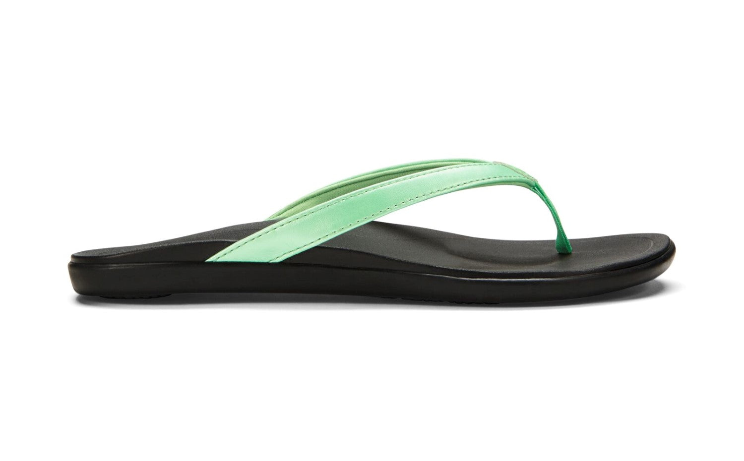 Olukai Ho'opio - Women's Comfort Sandal - Mint/Black - Side