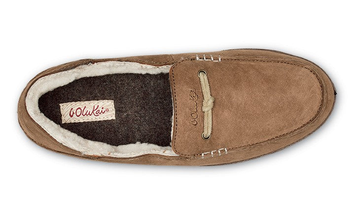 OluKai Pa'ani - Women's Comfort Slipper - Sheepskin - Tan/Dk Java - Top
