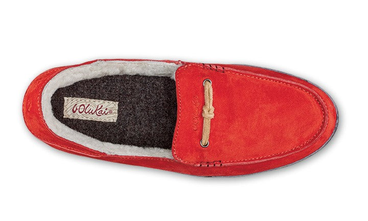OluKai Pa'ani - Women's Comfort Slipper - Sheepskin - Grenadine/Dk Shadow - Top
