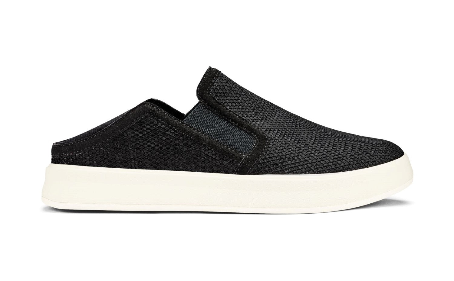 OluKai Ki'Ihele Women's Shoes - Black / Black - Drop-In-Heel