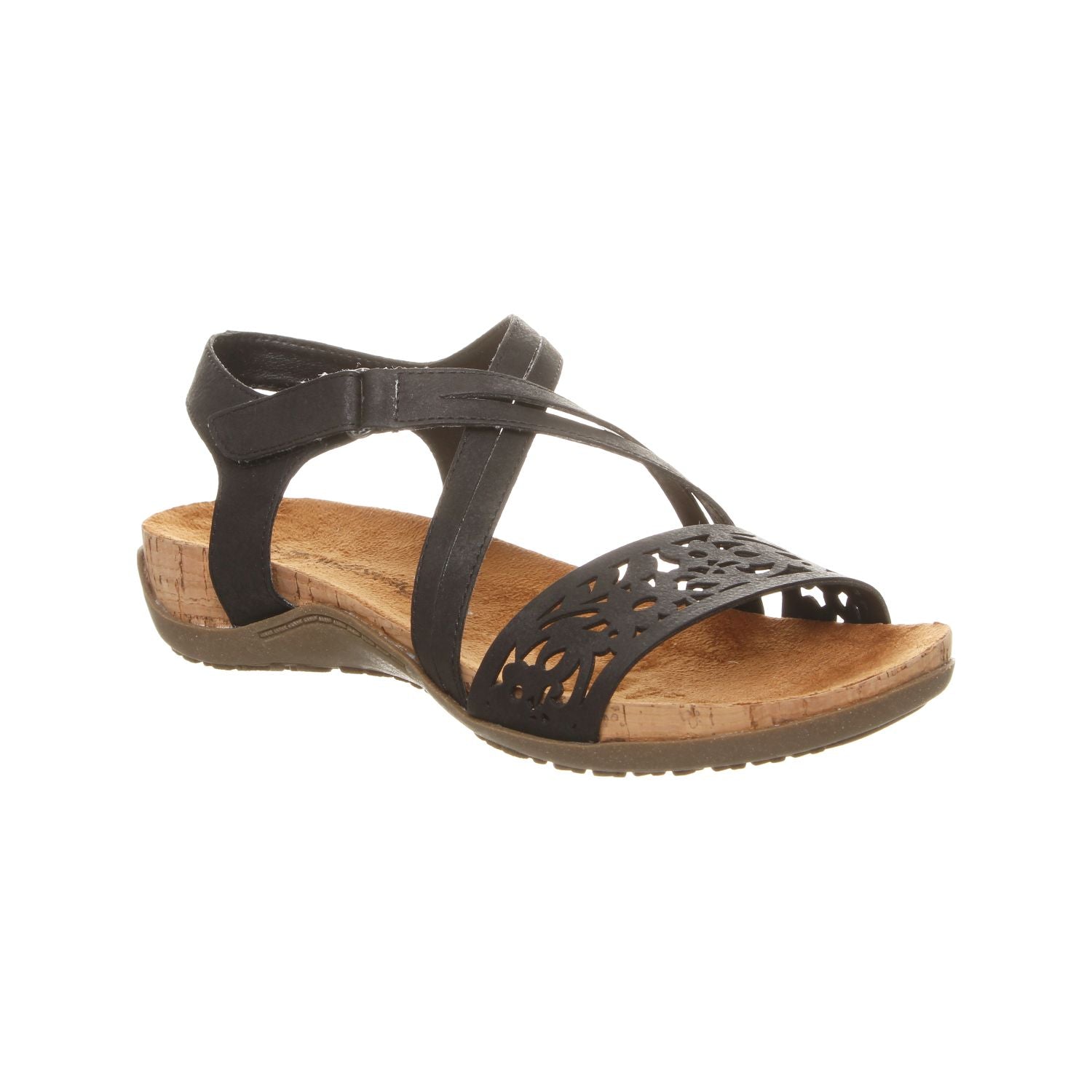 Bearpaw Glenda Women's Supportive Slide Sandal in Black
