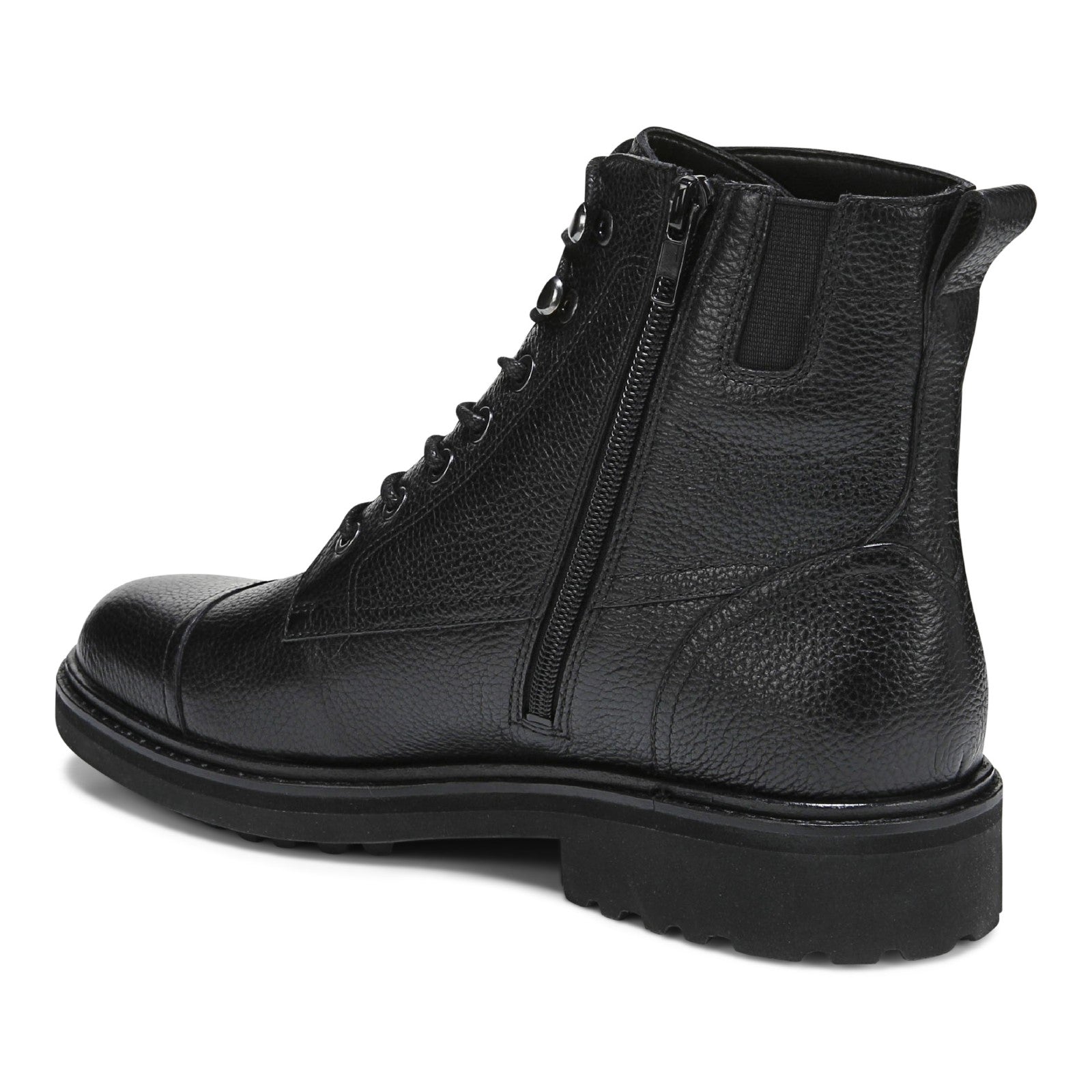 Vionic Livermore Men's Ankle Boot - Black - Back angle