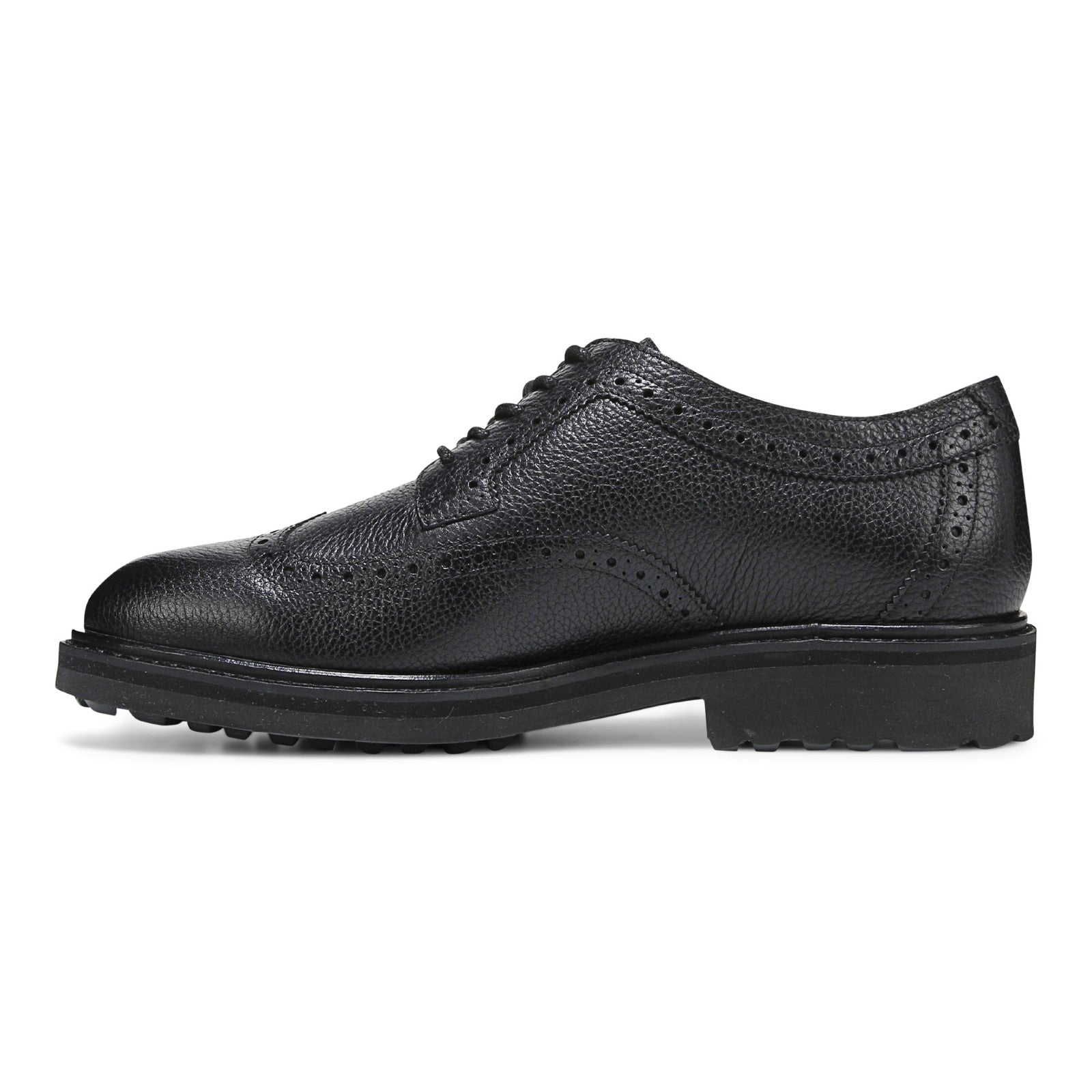 Vionic Lombard Men's Oxford Lace-Up Shoe - Black - Left Side