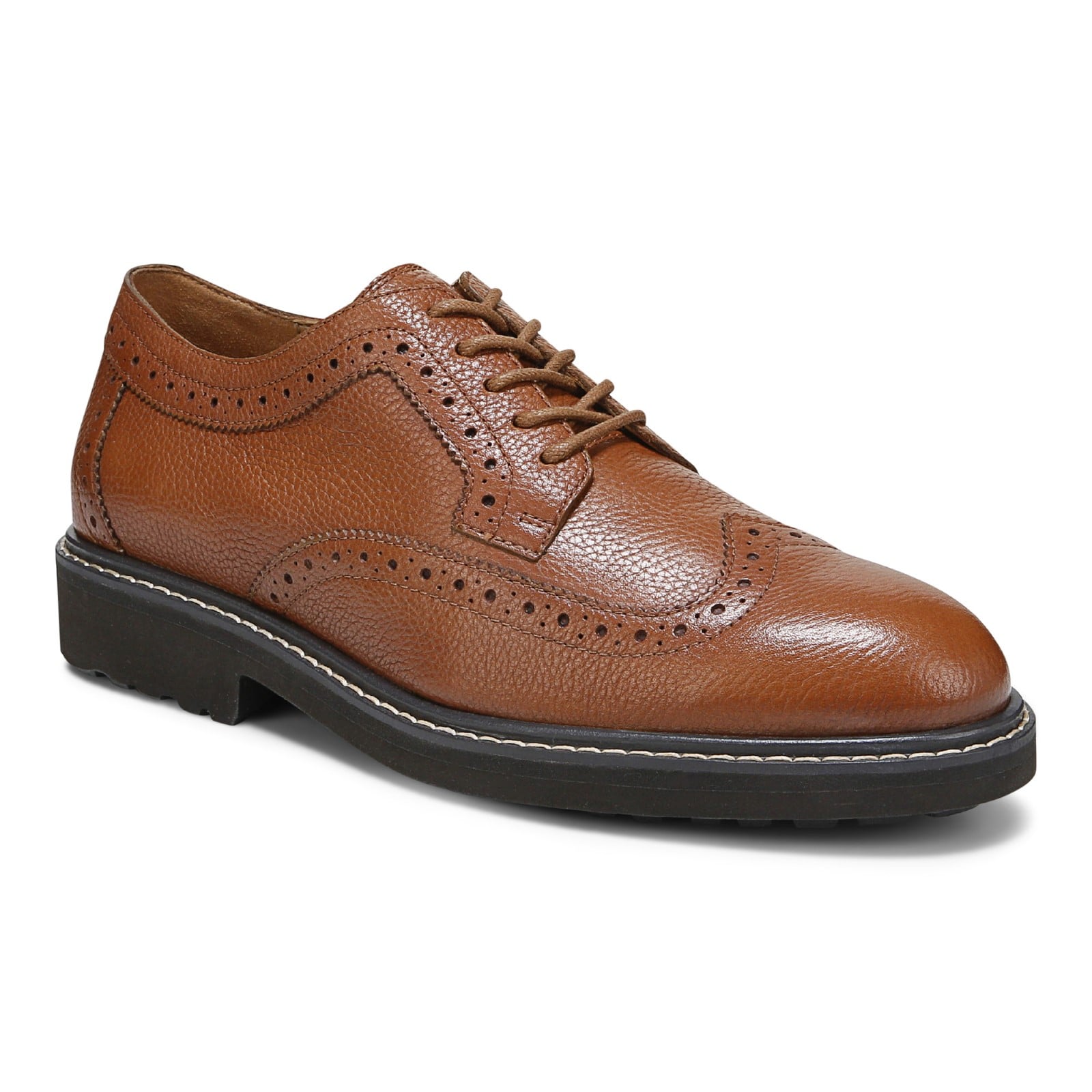 Vionic Lombard Men's Oxford Lace-Up Shoe in Tan
